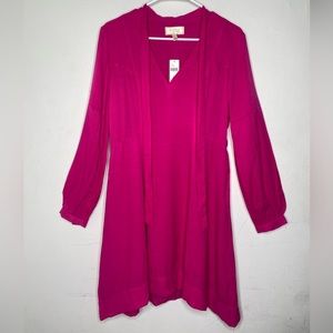 Anthropologie Dress Moulinette Soeurs Pink Rose Gina Keyhole Size US 10 UK 14